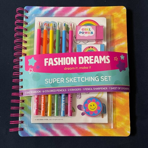 NEW Fashion Dreams Sketching Set, Rainbow Kingdom Activity Book & Monsters Bag - Picture 2 of 5